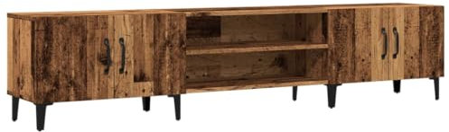 vidaXL Mobile Porta TV Legno Antico 180x31,5x40cm in Legno Multistrato, mobiletto, mobiletto HiFi, Mobile per dispositivi multimediali, Supporto TV