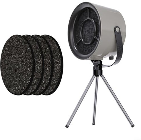 Puupaa Tragbare Tisch-Dunstabzugshaube mit 3-Gang-Ventilator und austauschbaren Filtern für Küche, Grillen, Hot Pot, leicht zu reinigen und zu bewegen, 45,7 x 45,7 x 36,7 cm (A)