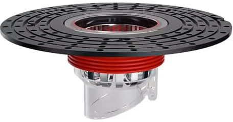 LIANKUOD Rückflussverhinderer, Bodenablauf for Dusche, kernsicher, steckbarer Abflussfilter mit Gitterrost, Abdeckung, Spülbeckensieb, 1 Stück