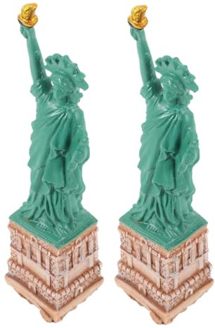 IMIKEYA 2 Stücke Liberty Lady Statue Souvenir Wohnkultur Statue of Liberty Dekoration Für Reise Speicher