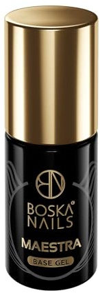 Boska Nails Maestra Base Gel UV Starke Haftung und Schutz Perfekte Basis für Hybrid Gel und Acrylgel Professionell und Zuhause Glättend und Flexibel 6 ml