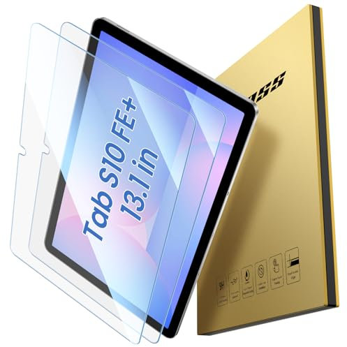 ZtotopCases [2 Pack Screen Protector for Samsung Galaxy Tab S10 Fe Plus 13.1 Inch 2025,Tempered Glass Easy Installation/Anti-Scratch/High Definition/9H Hardness
