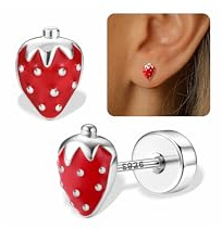 FIOROYAL Ohrstecker Silber 925 für Damen, Hypoallergen Ohrringe Mädchen | Ohrringe Silber 925 Stecker Kleine Blumen Schmetterling Zirkon Ohrringe Kinder Schmuck Geschenke für Mädchen