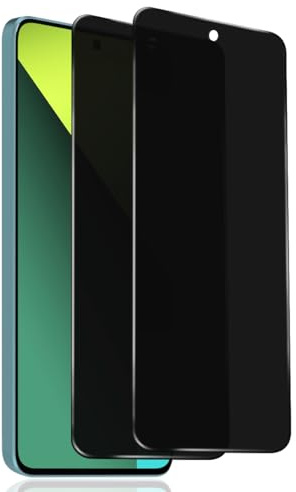 Euukzzea Protector de Pantalla de Privacidad Completo Compatible con Xiaomi Redmi Note 13 Pro 5G Cristal Templado, 2 Piezas Dureza 9H Anti Espía Vidrio Templado Anti-Arañazos, Sin Burbujas