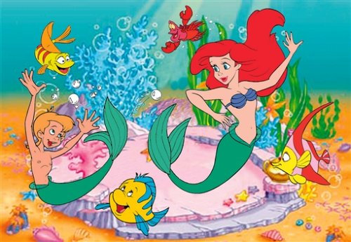 Schmidt Spiele 55811 - Disney - Arielle - Tanz unter Wasser - Stabilix Puzzle 100 Teile, 100 Teile