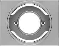 Hager K5 – Zentralplatte für Mechanismus Licht E14 Stahl