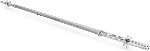 Gymtek® Langhantelstange Hantelstange - 180 cm Länge, Ø 28 mm - Hantel Stange für Krafttrainging, Home Gym, Fitness - inkl. Sternverschlüssen