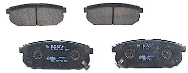 Bosch BP1296 - Brake Pads Car Rear Axle - Bosch Quality - Reduced Noise and Dust - ECE-R90 Certified - Copper-Free - 1 Set of 4 Pads