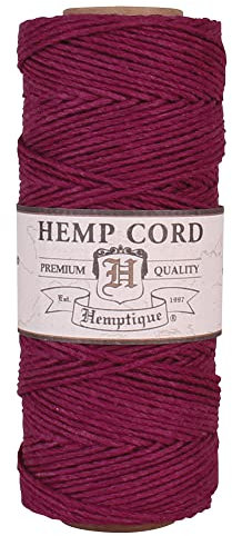 Hemptique 20 kg 50 g Hanf Kordel Spule, Magenta