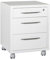 Composad | Cassettiera della Linea Disegno con 3 Cassetti e Ruote, Cassettiera Ufficio sotto Scrivania, (LxAxP) 48,60x63,10x45,20 cm, Colore Bianco Laccato, Made in Italy