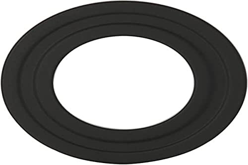 Kamino-Flam Rosetta tubo stufa in acciaio con rivestimento Senotherm®, rosetta da parete per stufa a pellet, diametro 100 mm, nero