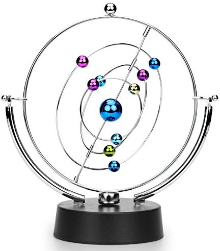 ScienceGeek Kinetic Art Asteroid - Electronic Perpetual Motion Desk Toy for Teens & Adults