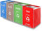 ANUANT Separate Recycling Waste Bin Bags for Kitchen Office in Home - Recycle Garbage Sorting Bins Organizer Waterproof Baskets Compartment Container Big Size 4 Bags Set