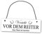 Homeyourself Metallschild Vorsicht vor dem Reiter das Pferd ist harmlos 25 x 8 cm aus Alu Verbund (Alu, Kunststoff) für In- und Outdoor Deko Schild Dekoschild Wandschild außen und innen