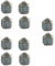 6mm Grub Screws to Fix Door Handles Spindle Silver Finish (Pack of 10)