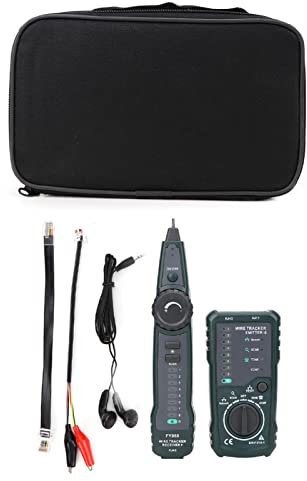 Nikou Cable Tracker, Multifunktionaler Kabeltester Kabelfinder Kabeltester Leitungssucher für das Telefonnetz FY868 RJ45 RJ11 BNC LAN Wire Tracker Kit