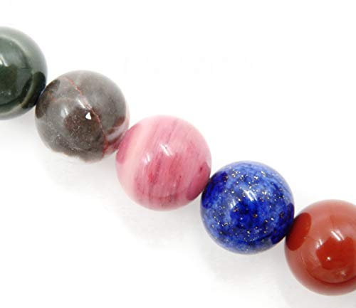 Fukugems Naturstein perlen für schmuckherstellung, verkauft pro Bag 5 Stränge Innen, Mix Stone 6mm