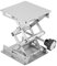 Labor-Hebetisch, 100 * 100 mm Edelstahl-Labor-Hebebühne Ständer-Gestell Schere Lab-Lift-Lifter Manuelle Steuerung zum Einstellen der Instrumentenhöhe für physikalische, chemische