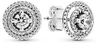 PANDORA Ohrstecker Timeless funkelnder Heiligenschein Zirkonia Silber 299411C01
