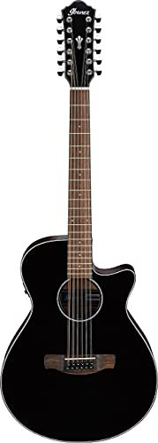Ibanez AEG5012 - Cordones de 12 cuerdas, color negro