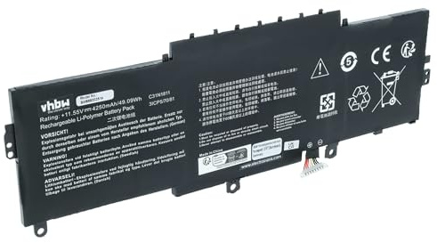 vhbw Akku kompatibel mit Asus ZenBook 14 UX433FA-A5046R | 14 UX433FA-A5047R Notebook (4250 mAh, 11,55 V, Li-Polymer)