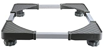 Geschirrspüler Untergestell Sockel verstellbarem Sockel für Kühlschrank Waschmaschinensockel Länge 46-57cm Breite 36-47cm Möbelträger 4 Füße Höhe 8-12cm Antirutschmatte