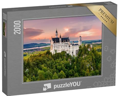 puzzleYOU: Puzzle 2000 Teile „Wunderschönes Schloss Neuschwanstein im Schwangau, Bayern“ – aus der Puzzle-Kollektion Deutschland