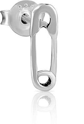NKlaus Einzel Sicherheitsnadel Gothic Ohrstecker 925 Sterling Silber Steam Punk 4360