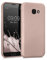 kwmobile Case kompatibel mit Samsung Galaxy A5 (2017) Hülle - Schutzhülle aus Silikon metallisch schimmernd - Handyhülle Metallic Rosegold