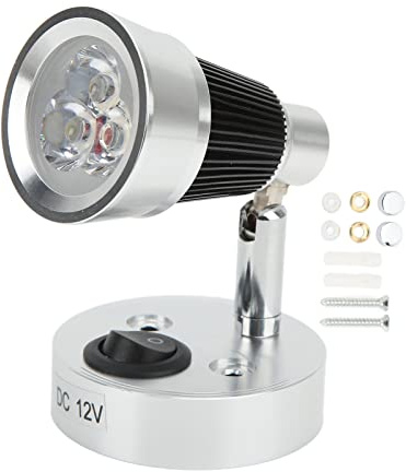 Lampe de lecture de camping-car, applique murale LED 12 V réglable à 90 ° éclairage intérieur pour camping-car, remorque, camping-car, bateau(Lumière chaude)