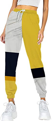 Gangsterbraut Kostüm Damen Hose Damen-Taschenhose, Jogginghose, Bedruckt, bequem, hoch tailliert, Workout, athletische Lounge, lässige Joggerhose Fahrrad Kleidung Damen Hose
