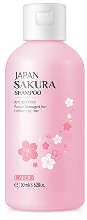 Allbestaye Sakura Haarshampoo Reparatur Beschädigte Kirschblüte Glänzender Glow Anti Spliss Enden Glatte Schuppen Trockenöl Kontrolle Nährend 100ml