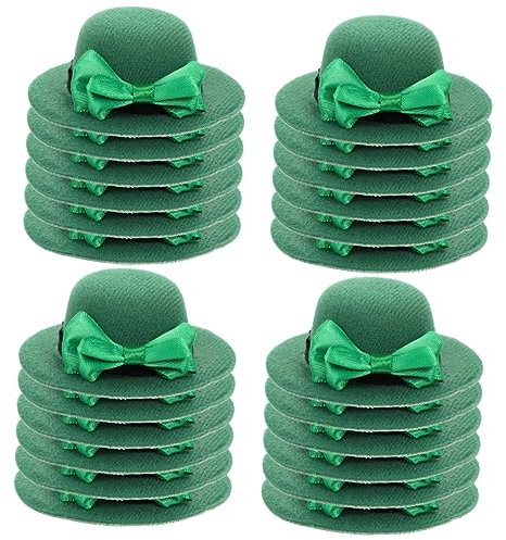 Abaodam 24pcs St Patricks Day Wine Bottle Hat Adornments Decorative Bottle Accessories Hats for Party Cover Adorable St Patricks Day Home Decor for Wine