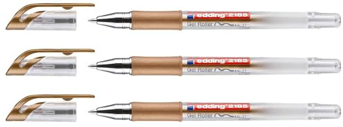 Edding Gel-Tintenroller 2185 Kupfer 0,7 mm, 3 Stück