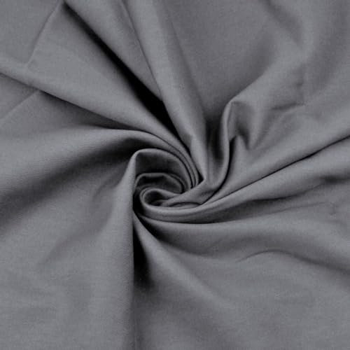Textrend Jeansstoff Meterware - Haltbares Material - 100% Baumwolle - Kleidung - Heimtextilien - Stoffe Meterware - Textilien 1x1.5m (Grau)