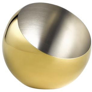 APS Sphere 40773 Bowl Diameter 16 cm Height 15 cm 0.8 litres Stainless Steel Gold Look