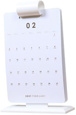 KICHOUSE 1 Stück 2021 Hänge tisch kalender bürodekorationen dekoration schlafzimmer Schreibtisch-Flip-Kalender Tischständer tischdeckenklammern Tischkalender Heimkalender