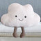 Porgeel Kuschelkissen, 19,7 x 13,8 Zoll, süßes dekoratives Wolken-Lesekissen mit Fuß, Rückenstützkissen, Bettkissen, Lesekissen, Kinderkissen, Wolkenkissen