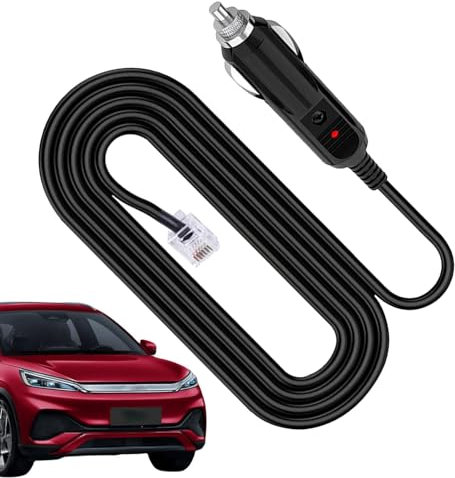 Radarvarnare, adapterkabel, rak radarströmkabel – radarvarningständare på RJ11-strömkabel, ersättningskabel, rak strömkabel för de flesta radarvarnare