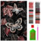 ARTULIO Diamond Painting Set - Schmetterlinge auf dunklem, blättrigem Hintergrund - 40x60 cm - Groß XXL - 5D Diamant Painting Bilder DIY, Diamond Painting Erwachsene