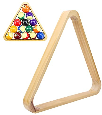 Restokki Agatige Billardrahmen, professioneller Holz-Billard-Dreiecks-Rhombus-Rahmen, verdickter Billardtisch, Dreieck, Billard, Snooker, Bälle, Rack, Sportzubehör, Zubehör (Amerikanisches Stativ)