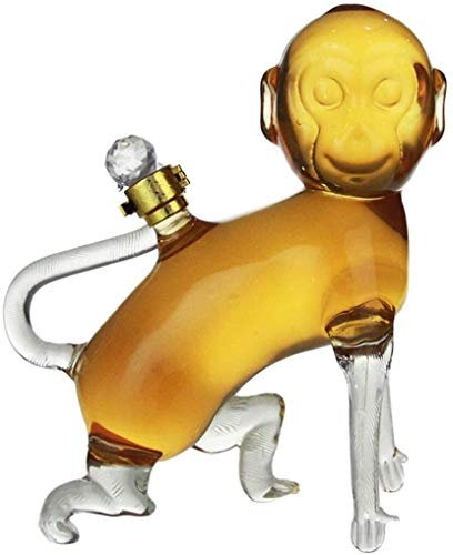 Carafe à whisky Carafe à vin – Carafe en forme de singe avec bouchon for liqueur Bourbon Vodka ou carafe à liqueur 1000 ml