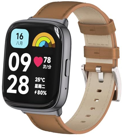 CHULN Cinturino Compatibile con Xiaomi Redmi Watch 3 Active, Braccialetto in Pelle Morbido e Confortevole di Ricambio