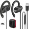 Open Ear USB-C Headphones Sports Wired Earbuds for iPhone 16 15 Plus Galaxy S25 On-Ear Earphones with Earhook Microphone Volume Control, HiFi Stereo Type-C Headset for Samsung S24 S23 S22 S21 S20