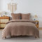RongRongIN Flauschig Bettwäsche 155x220 cm Kaffeebraun – Herbst Winter Bettbezug Flanell mit 1 Kissenbezug 80x80 cm, Biber Warm Weich Kuschelig Cashmere Touch Bettwäsche-Set mit Reißverschluss