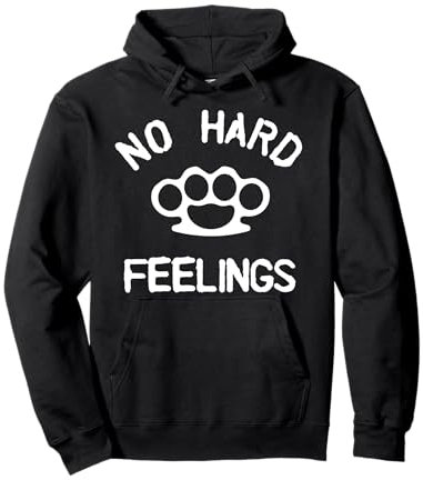 No Hard Feelings Brass Knuckles Pullover Hoodie