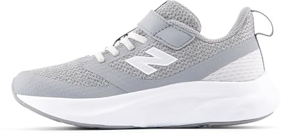 New Balance Unisex Children's Fresh Foam 625 V1 Hook & Loop Running Shoes, Slate Grey Matte White, 11.5 UK Child