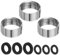 sourcing map 3 adattatori per rubinetto, femmina da 2,2 cm a femmina 2,4 cm, adattatore aeratore per rubinetto in acciaio inox per collegare tubo da giardino, filtro dell'acqua, deviatore standard per