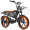 EVERCROSS EK30 PRO Fatbike für Erwachsene, 20 x 4.0 Reifen Elektrofahrrad bis zu 25KM/H,48V 18Ah E Bike mit 250W Motor, Reichweite 110 km, Leistungsstarkes elektrisches Elektro Offroad Fahrrad Ebike