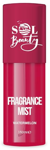 Sol Beauty Body Spray Watermelon Fragrance Vegan Friendly Body Mist 150ml | Vegan Friendly Body Mist That Helps Skin Stay Hydrated and Refreshed All Day. Light and Fresh Fragrance for Daily Use.